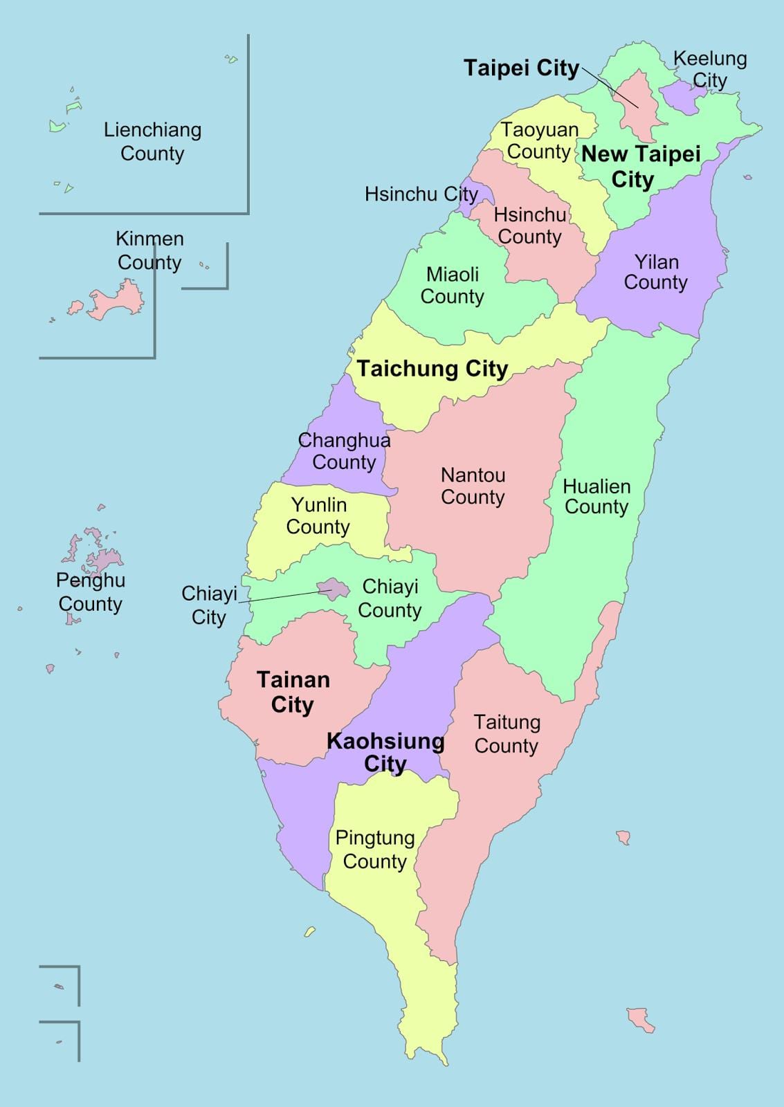 Harta e qarkut Tajvan