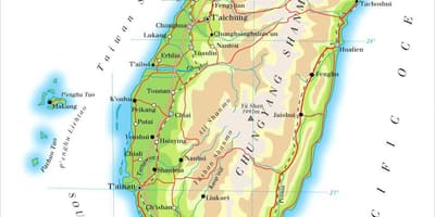 Harta e hsinchu Tajvan