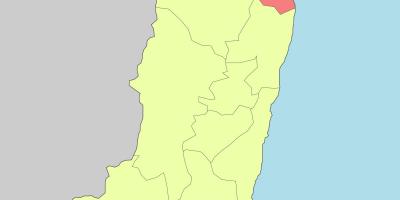 Harta e hualien Tajvan