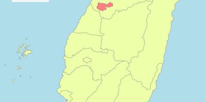 Harta e taichung Tajvan