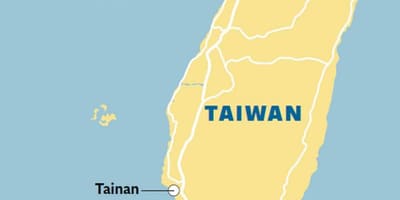 Harta e tainan qytetit Tajvan