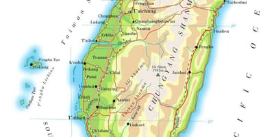 Tajvan autostradës hartë