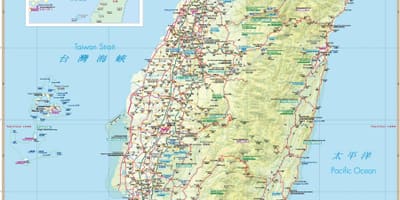 Harta e Tajvan atraksione turistike