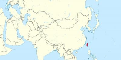 Tajvan hartë në azi